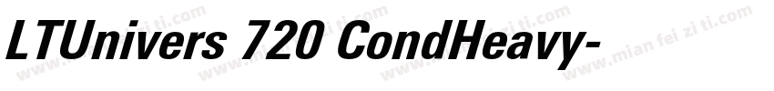 LTUnivers 720 CondHeavy字体转换